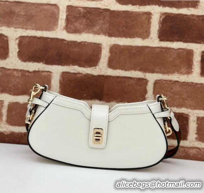Well Crafted Gucci Leather Moon Side Mini Shoulder bag 786015 White 2024