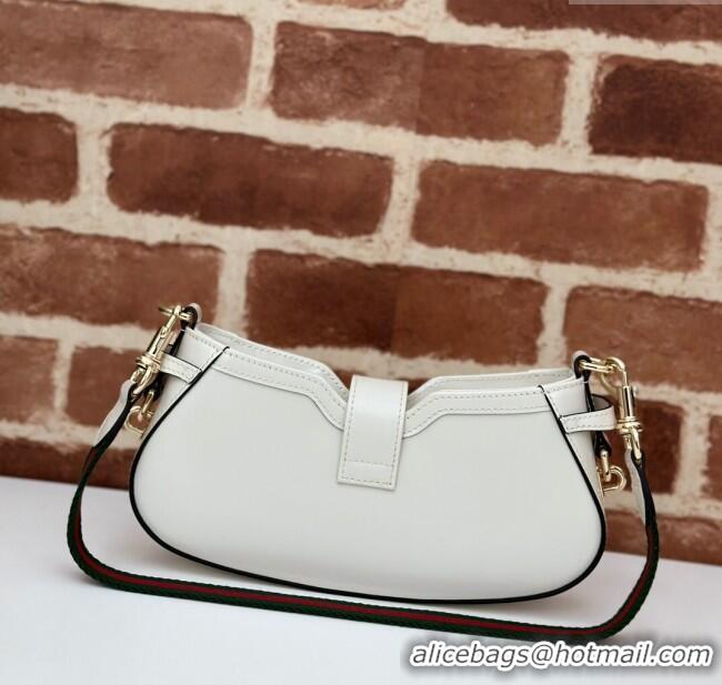 Well Crafted Gucci Leather Moon Side Mini Shoulder bag 786015 White 2024