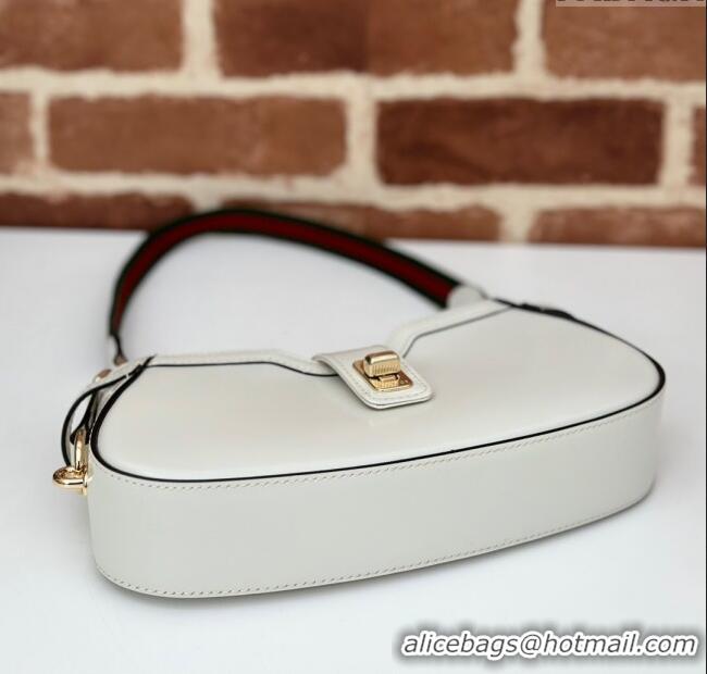 Well Crafted Gucci Leather Moon Side Mini Shoulder bag 786015 White 2024