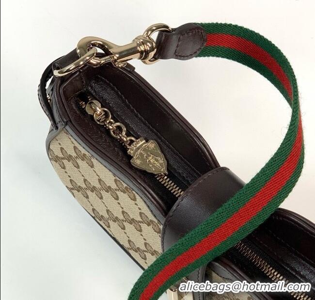 Good Looking Gucci GG Canvas Moon Side Mini Shoulder bag 786015 Apricot 2024