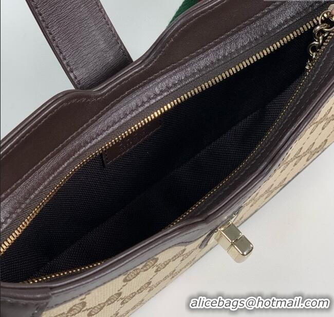 Good Looking Gucci GG Canvas Moon Side Mini Shoulder bag 786015 Apricot 2024