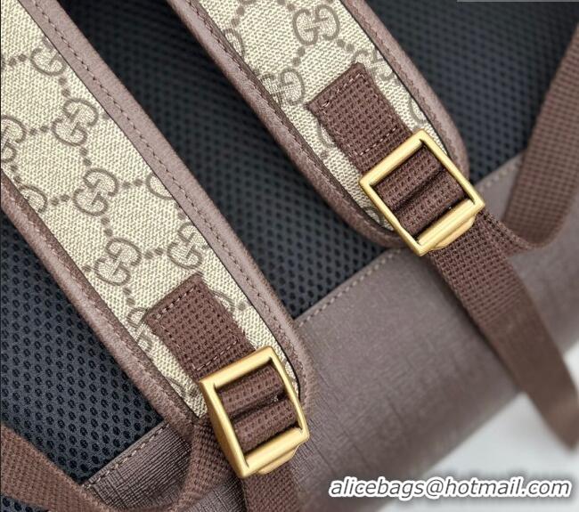Best Price Gucci Mens Ophidia GG Canvas Medium Backpack Bag 598140 Beige/Fluorescent Green 2024