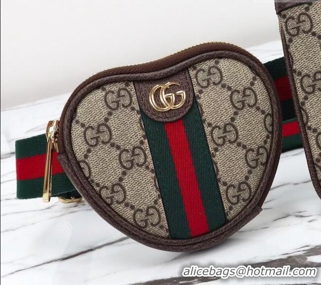 Market Sells Gucci Ophidia GG Canvas Heart Utility Belt bag 698805 Beige/Brown 2024