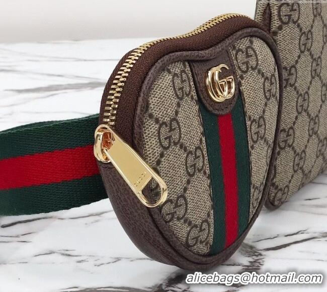Market Sells Gucci Ophidia GG Canvas Heart Utility Belt bag 698805 Beige/Brown 2024