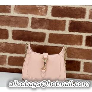 Market Sells Gucci Jackie Notte Mini Bag in Crinkled Patent Leather ‎782889 Nude Pink 2024