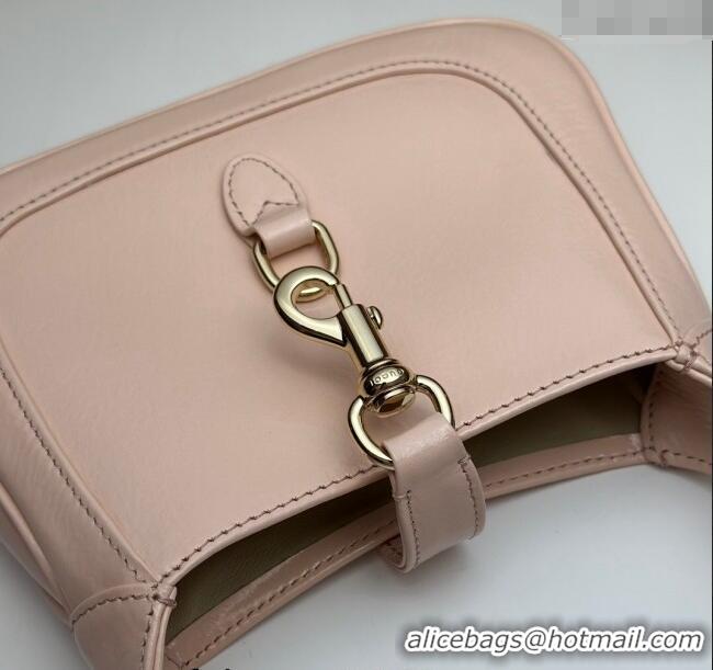 Market Sells Gucci Jackie Notte Mini Bag in Crinkled Patent Leather ‎782889 Nude Pink 2024