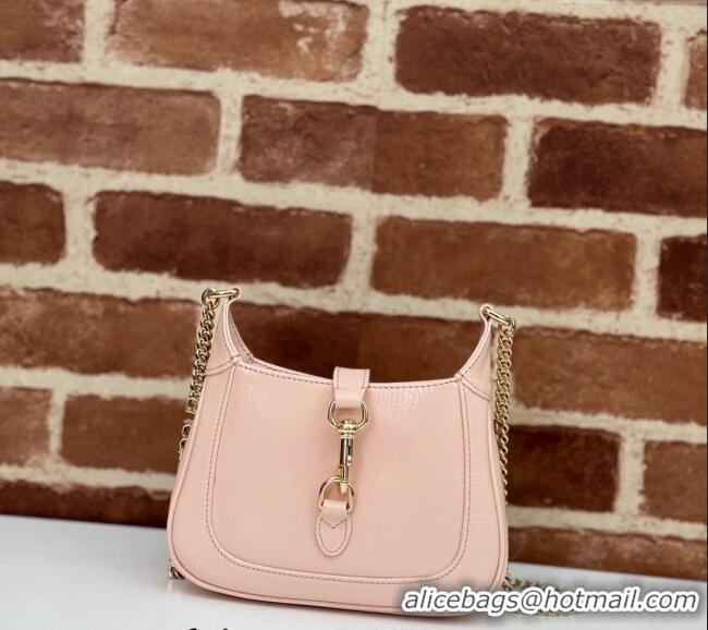 Market Sells Gucci Jackie Notte Mini Bag in Crinkled Patent Leather ‎782889 Nude Pink 2024