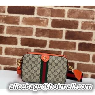 Market Sells Gucci Ophidia GG Canvas Shoulder Bag with Fluorescent Orange Trim 699439 2024