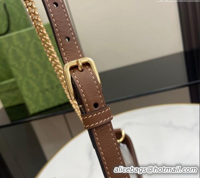 Buy New Cheap Gucci Padlock GG Canvas Small Shoulder Bag 811705 Brown 2024