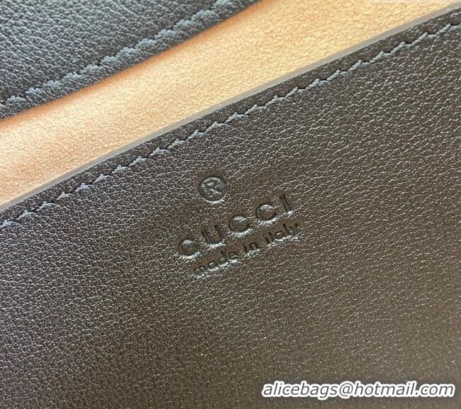 Original Cheap Gucci Padlock GG Canvas Small Shoulder Bag 811705 Black 2024