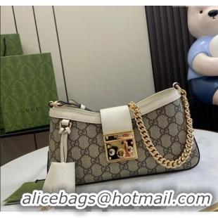 Trendy Design Gucci Padlock GG Canvas Small Shoulder Bag 811705 White 2024