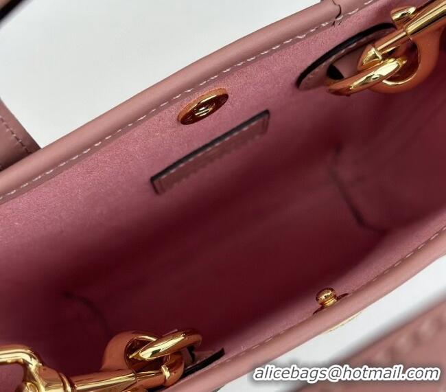 Specials Cheap Gucci GG Leather Mini Tote bag with Strap 790133 Rose Beige 2024