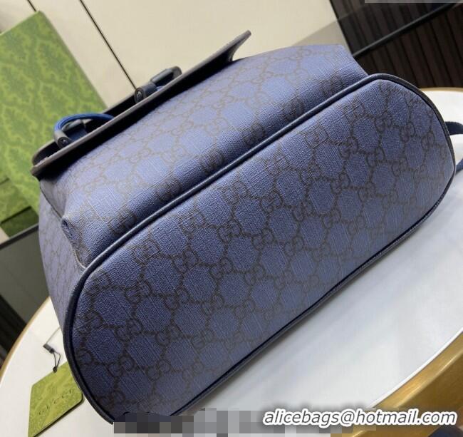 Top Quality Gucci Ophidia GG Canvas Small Backpack bag 792114 Blue 2024
