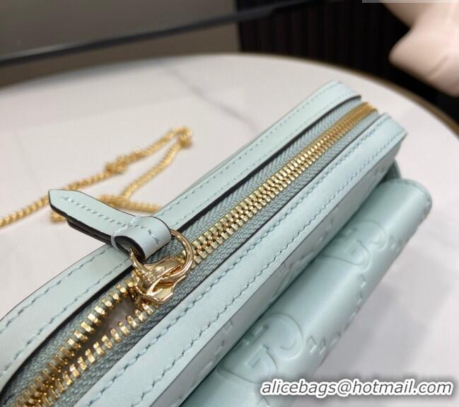Market Sells Gucci GG Leather Super Mini Shoulder Bag 781554 Pale Green 2024