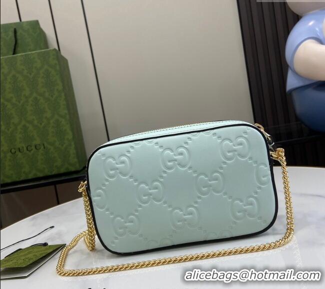 Market Sells Gucci GG Leather Super Mini Shoulder Bag 781554 Pale Green 2024