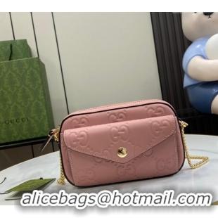Market Sells Gucci GG Leather Super Mini Shoulder Bag 781554 Light Pink 2024