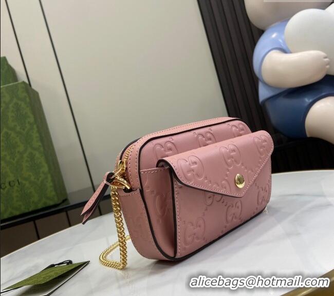 Market Sells Gucci GG Leather Super Mini Shoulder Bag 781554 Light Pink 2024