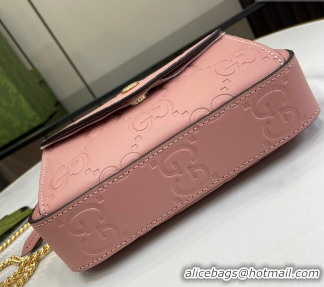 Market Sells Gucci GG Leather Super Mini Shoulder Bag 781554 Light Pink 2024