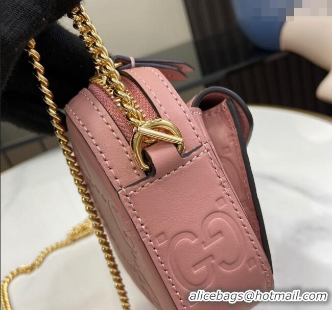 Market Sells Gucci GG Leather Super Mini Shoulder Bag 781554 Light Pink 2024