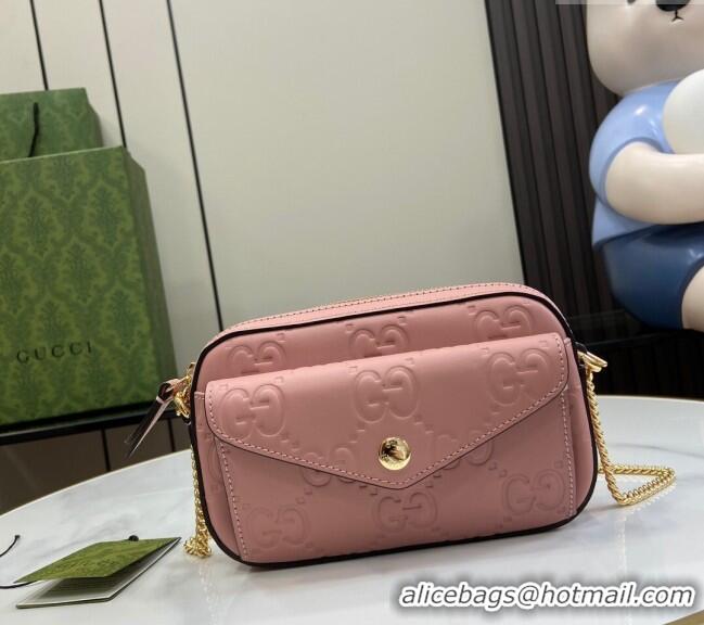 Market Sells Gucci GG Leather Super Mini Shoulder Bag 781554 Light Pink 2024