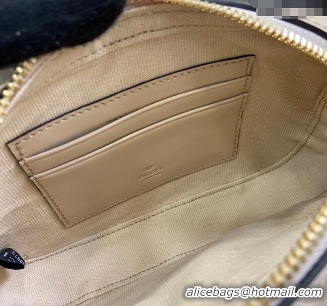 Top Grade Gucci GG Leather Super Mini Shoulder Bag 781554 Light Beige 2024
