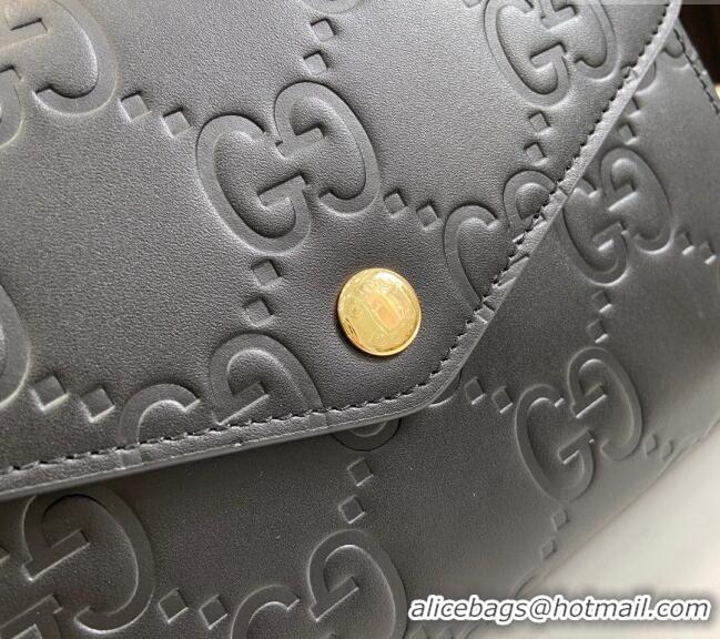 Best Price Gucci GG Leather Chain Wallet Mini Bag 781555 Black 2024