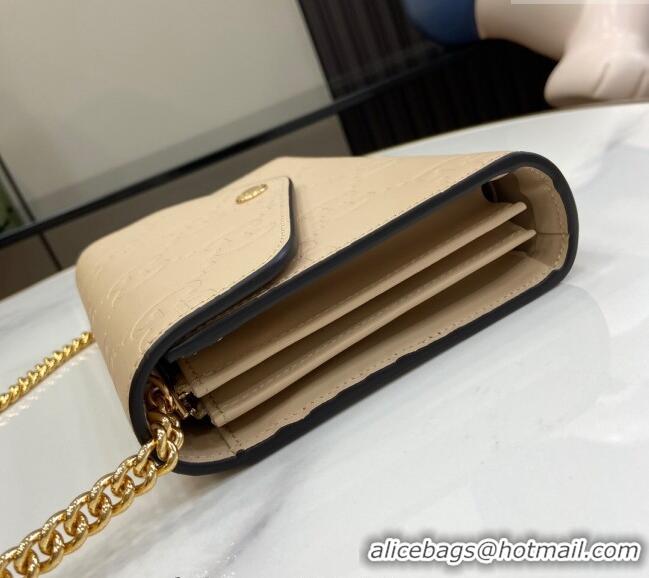 Market Sells Gucci GG Leather Chain Wallet Mini Bag 781555 Light Beige 2024
