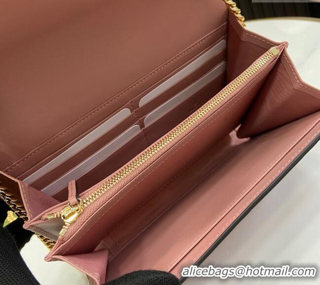 Discount Gucci GG Leather Chain Wallet Mini bag 781555 Light Pink 2024