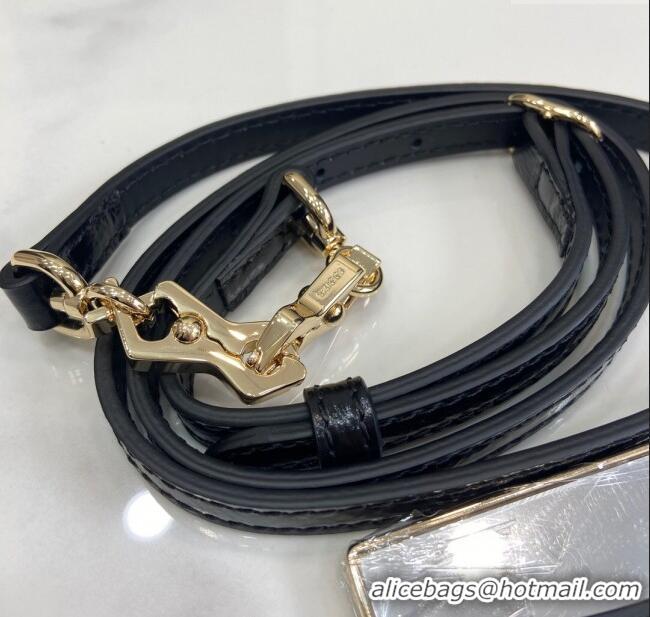 Market Sells Gucci Bamboo 1947 Patent Leather Mini bag with Embossed GUCCI Logo 786482 Black 2024