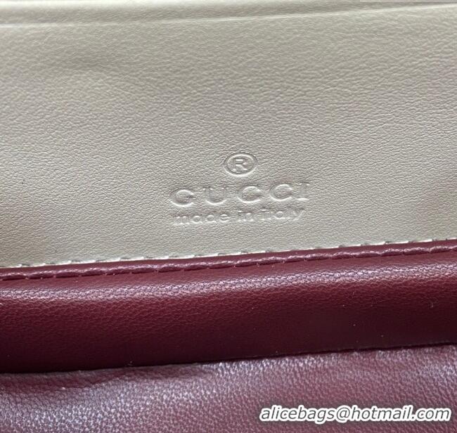 Market Sells Gucci Bamboo 1947 Crinkled Patent Leather Mini Top Handle Bag 786482 White 2024