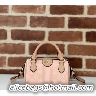Low Price Gucci Ophidia GG Canvas Super Mini bag 781490 Dusty Pink 2024