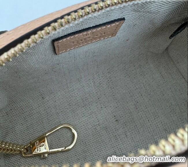 Low Price Gucci Ophidia GG Canvas Super Mini bag 781490 Dusty Pink 2024