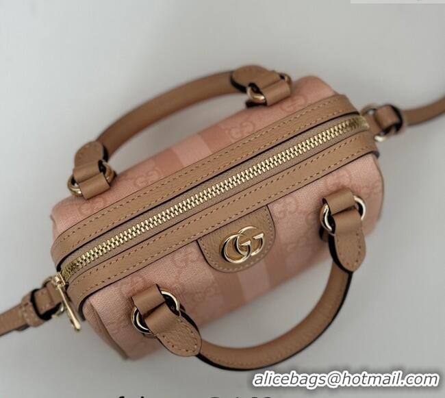 Low Price Gucci Ophidia GG Canvas Super Mini bag 781490 Dusty Pink 2024