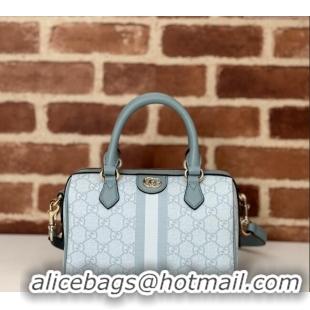 Top Quality Gucci Ophidia GG Canvas Mini Bag 772053 Dusty Blue 2024