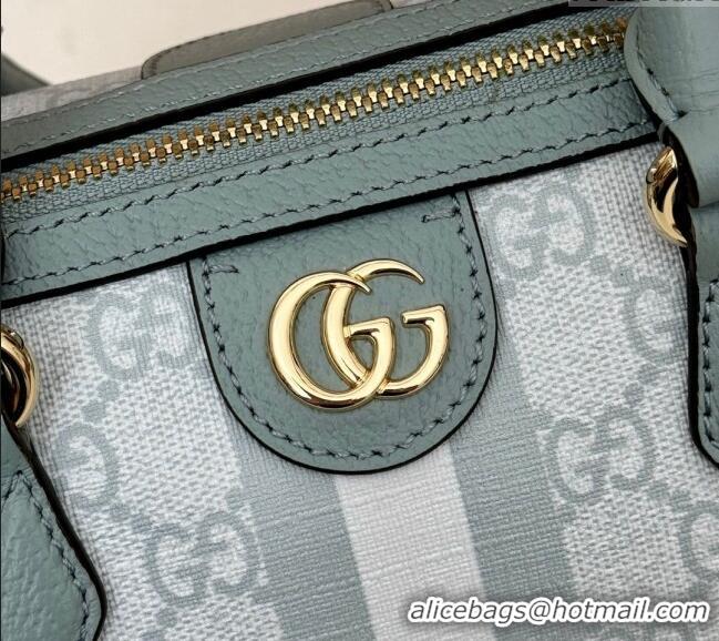 Top Quality Gucci Ophidia GG Canvas Mini Bag 772053 Dusty Blue 2024