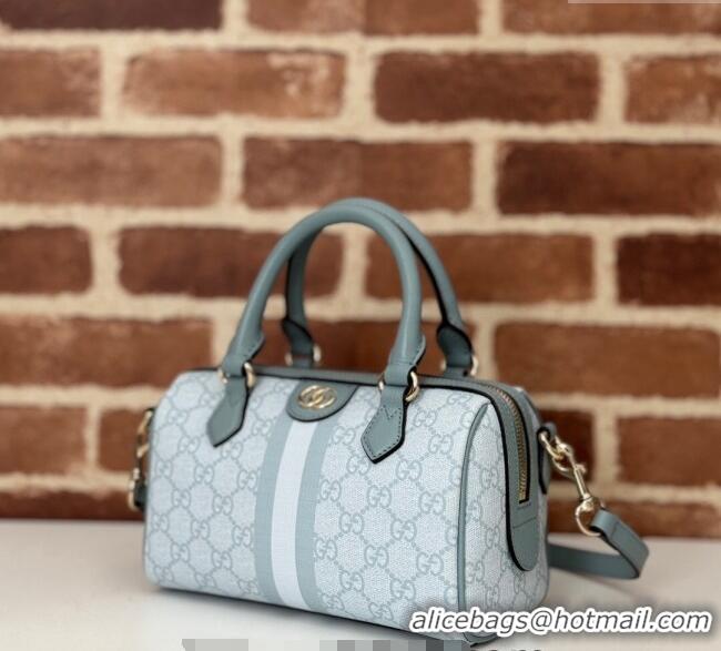 Top Quality Gucci Ophidia GG Canvas Mini Bag 772053 Dusty Blue 2024