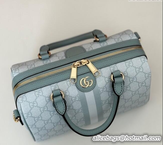 Luxury Classic Gucci Ophidia GG Canvas Small Top handle bag 772061 Dusty Blue 2024