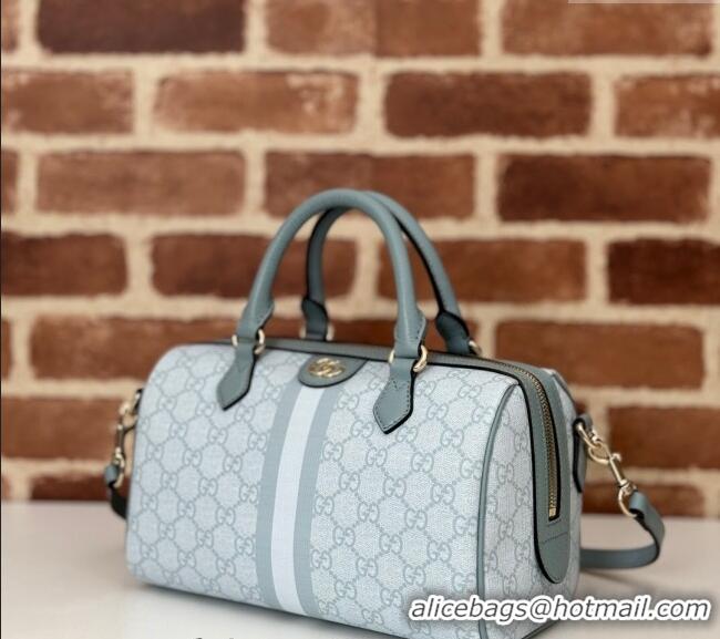 Luxury Classic Gucci Ophidia GG Canvas Small Top handle bag 772061 Dusty Blue 2024