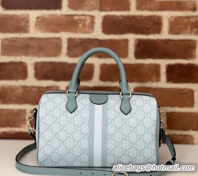 Luxury Classic Gucci Ophidia GG Canvas Small Top handle bag 772061 Dusty Blue 2024