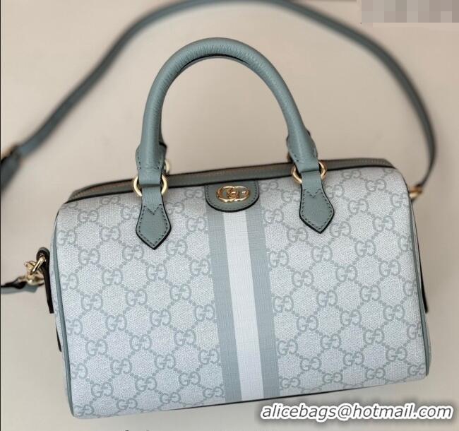 Luxury Classic Gucci Ophidia GG Canvas Small Top handle bag 772061 Dusty Blue 2024