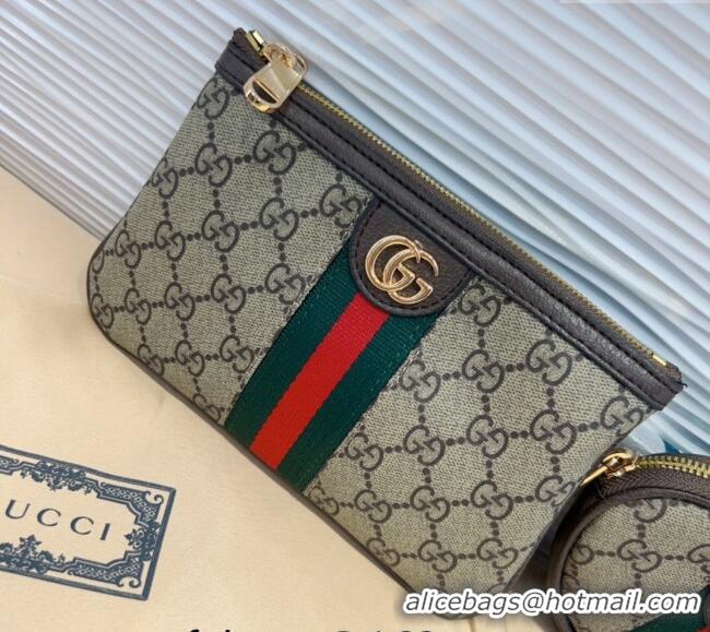 Top Grade Gucci Web GG Canvas Pouch Belt Bag G0708 2024