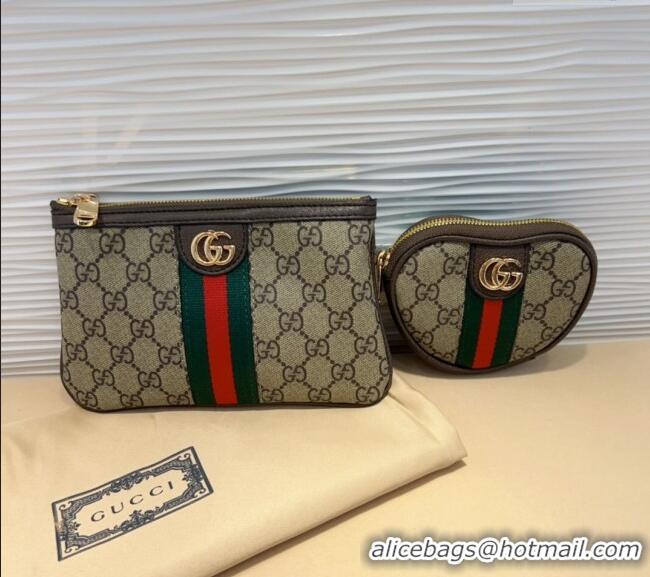 Top Grade Gucci Web GG Canvas Pouch Belt Bag G0708 2024