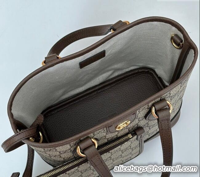 New Stylish Gucci Ophidia GG Canvas Mini Tote Bag 811716 Beige/Brown 2024