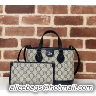 Spot Bulk Gucci Ophidia GG Canvas Mini Tote Bag 811716 Beige/Blue 2024