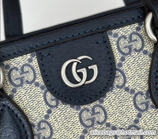 Spot Bulk Gucci Ophidia GG Canvas Mini Tote Bag 811716 Beige/Blue 2024