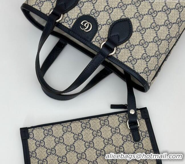 Spot Bulk Gucci Ophidia GG Canvas Mini Tote Bag 811716 Beige/Blue 2024