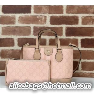 Spot Bulk Gucci Ophidia GG Canvas Mini Tote Bag 811716 Dusty Pink 2024