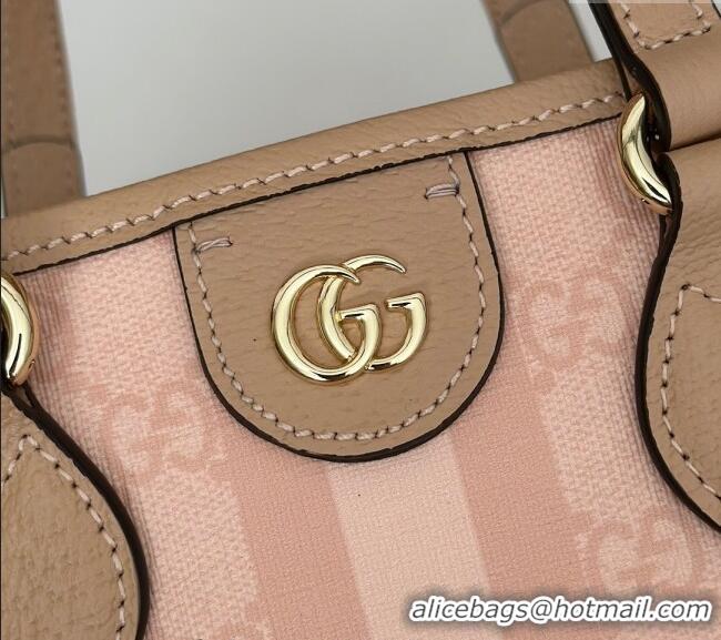 Spot Bulk Gucci Ophidia GG Canvas Mini Tote Bag 811716 Dusty Pink 2024
