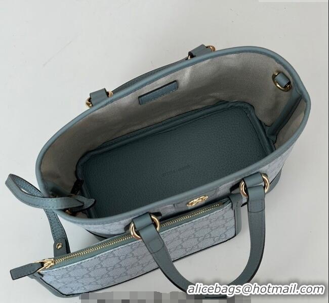 Market Sells Gucci Ophidia GG Canvas Mini Tote Bag 811716 Dusty Blue 2024