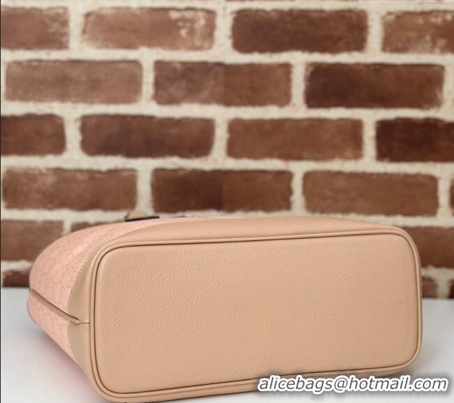 Original Cheap Gucci Ophidia GG Canvas Mini Tote Bag 765043 Dusty Pink 2024